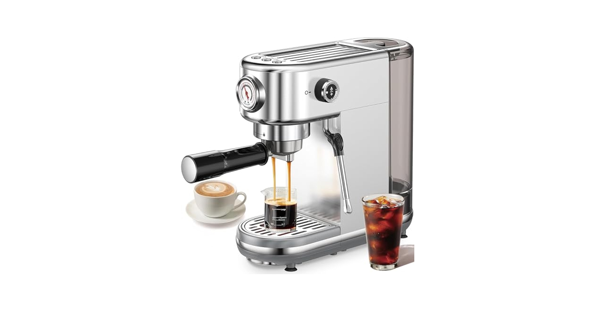 【J22028】ESPRESSO CINEMA ITALIAN STYLE Italian Coffee Machine | Semi-Automatic Espresso Maker